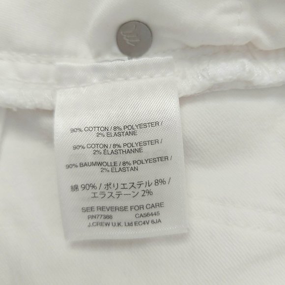 Madewell Jeans Womens 25 White Cali Demi-Boot Raw Hem Stretch Rodeo Cowgirl - Picture 11 of 11